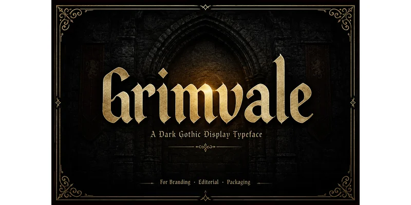Grimvale Font by BILLI — Blackletter Font