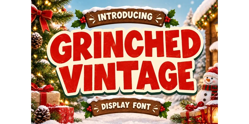 Grinched Vintage Font by WNIdesign — Display Font
