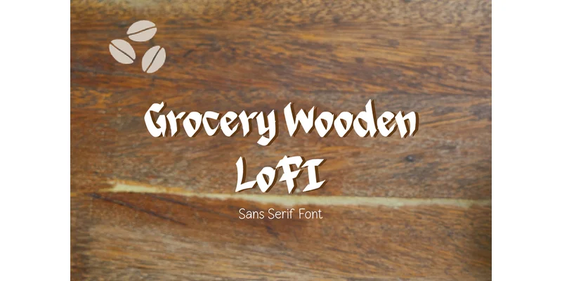 Grocery Wooden Lofi Font by TanoiCartoonist — Sans Serif Font
