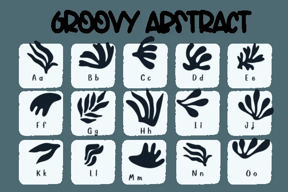 Groovy Abstract by Sirinart — Dingbats Font — thumbnail 2