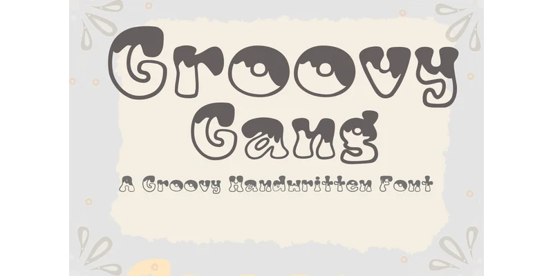 Groovy Gang Font by GetjiArts — Display Font
