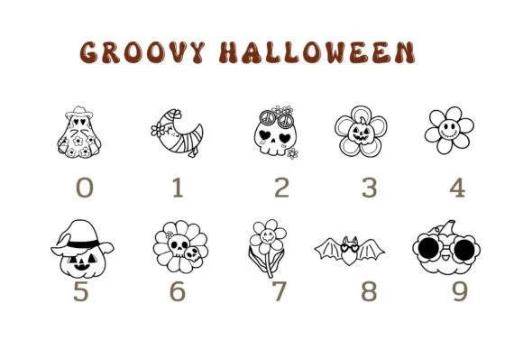 Groovy Halloween by Pui Art — Dingbats Font — thumbnail 4