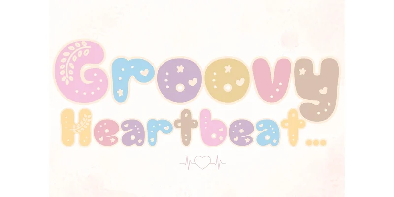 Groovy Heartbeat Font by charmingbear59.design by charmingbear59.design — Decorative Font