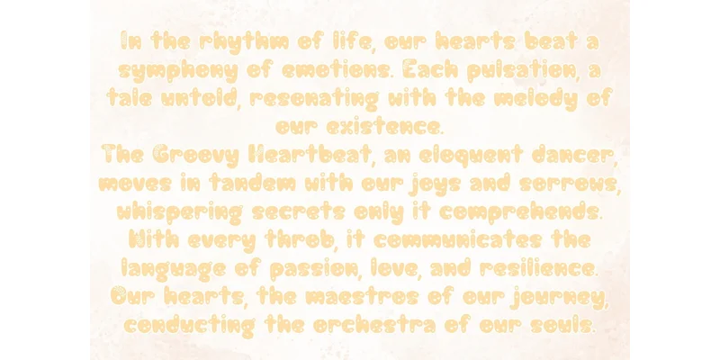 Groovy Heartbeat Font by charmingbear59.design by charmingbear59.design — Decorative Font — thumbnail 2