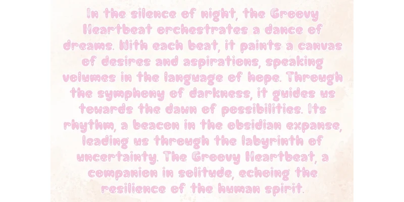 Groovy Heartbeat Font by charmingbear59.design by charmingbear59.design — Decorative Font — thumbnail 4
