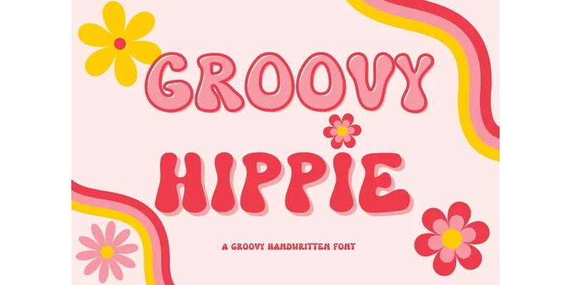 Groovy Hippie Font by Pui Art by Pui Art — Display Font
