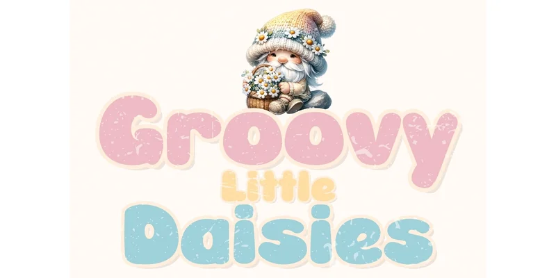 Groovy Little Daisies Font by charmingbear59.design — Display Font