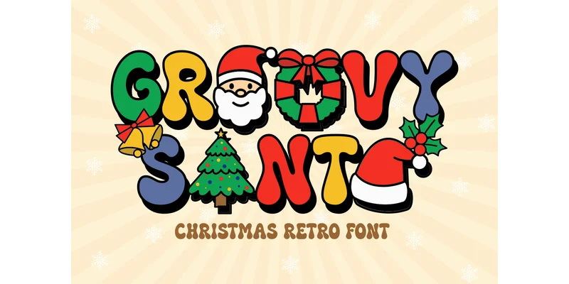Groovy Santa Font by Rydmaker (7NTypes) — Display Font