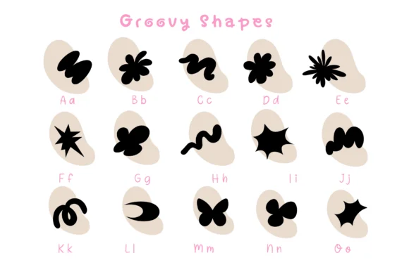 Groovy Shapes by Pui Art — Dingbats Font — thumbnail 5