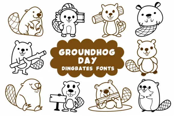 Groundhog Day by Natchuta — Dingbats Font