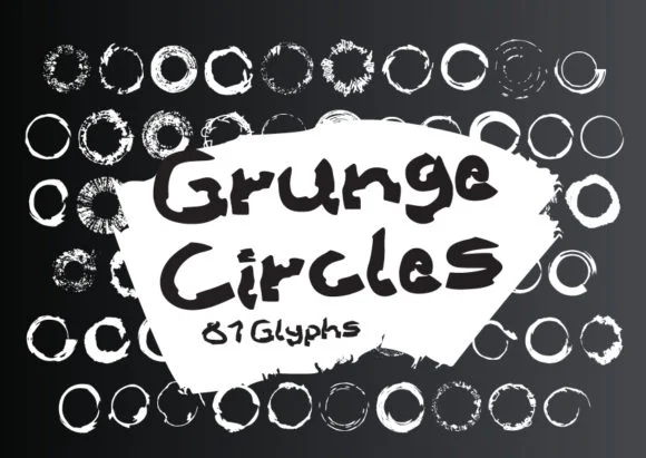 Grunge Circles by GraphicsBam Fonts — Dingbats Font