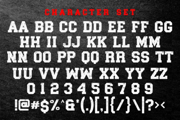 Grunge Scratch by Eystore — Slab Serif Font — thumbnail 5