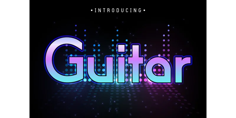 Guitar Font by Fox7 — Sans Serif Font