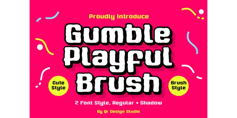 Gumble Playful Brush Font by qrdesignstd by qrdesignstd — Decorative Font