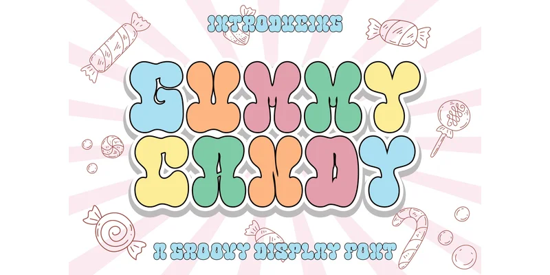 Gummy Candy Font by Kido Studio — Display Font