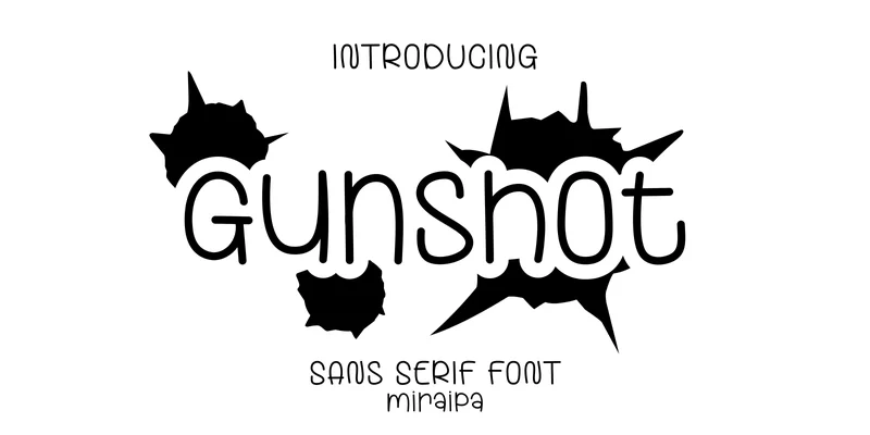 Gunshot Font by miraipa — Sans Serif Font