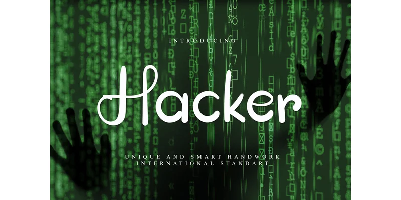 Hacker Font by GiaLetter — Display Font