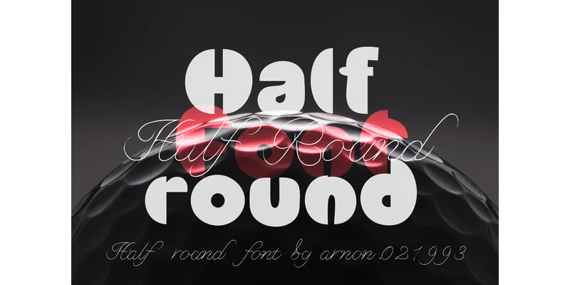 Half Round Font by arnon.021993 — Display Font
