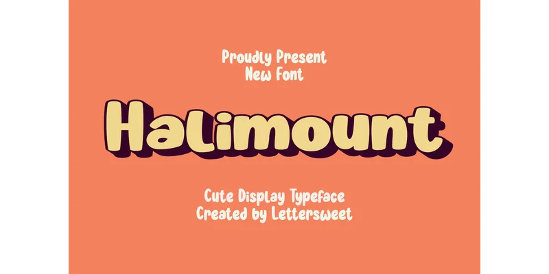 Halimount Font by Lettersweet — Display Font