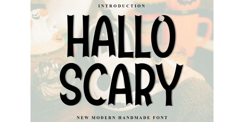 Hallo Scary Font by FreshTypeINK — Display Font