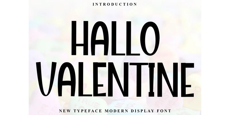 Hallo Valentine Font by FreshTypeINK — Display Font