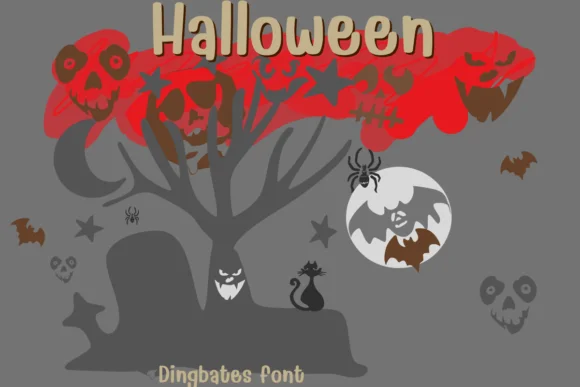 Halloween by KinnareeART — Dingbats Font