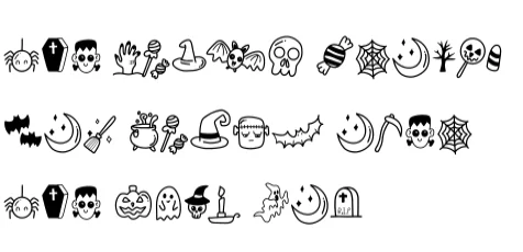Halloween by Sirinart — Dingbats Font — thumbnail 7