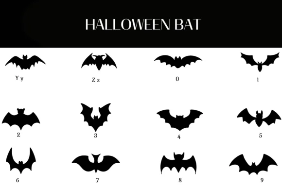 Halloween Bat by Heartcraft Atelier — Dingbats Font — thumbnail 4