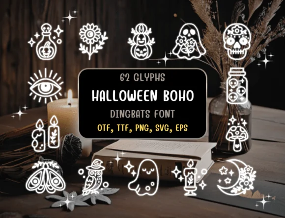 Halloween Boho by Distiny4919 — Dingbats Font