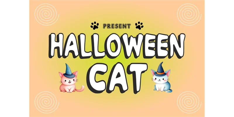 Halloween Cat Font by anamalmusyaffaCreative by anamalmusyaffaCreative β Display Font