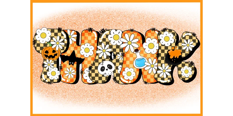Halloween Daisy Font by Itme_digitalart by Itme_digitalart — Decorative Font — thumbnail 7