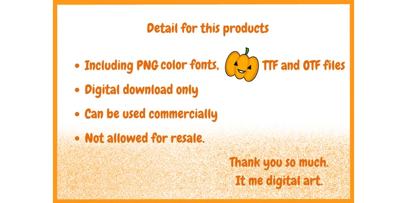 Halloween Daisy Font by Itme_digitalart by Itme_digitalart — Decorative Font — thumbnail 8