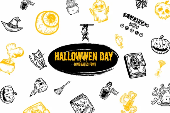 Halloween Day by Suphitchaya — Dingbats Font