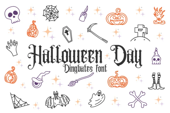 Halloween Day by Chonada — Dingbats Font