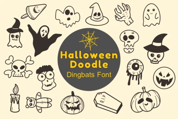 Halloween Doodle by Nun Sukhwan — Dingbats Font