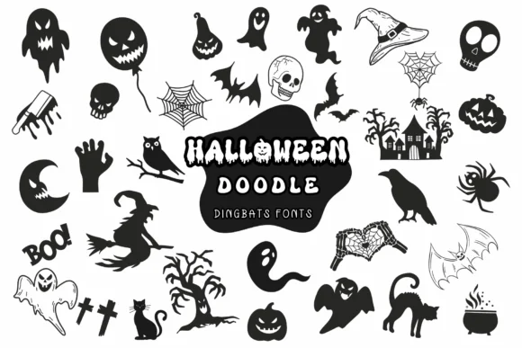 Halloween Doodle by Pui Art — Dingbats Font