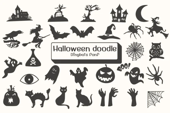 Halloween Doodle by Ketsarin — Dingbats Font
