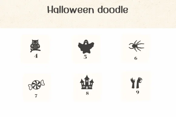 Halloween Doodle by Ketsarin — Dingbats Font — thumbnail 4
