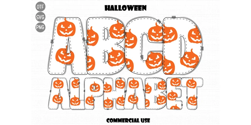 Halloween Font by AvocadoSVG — Color Fonts Font