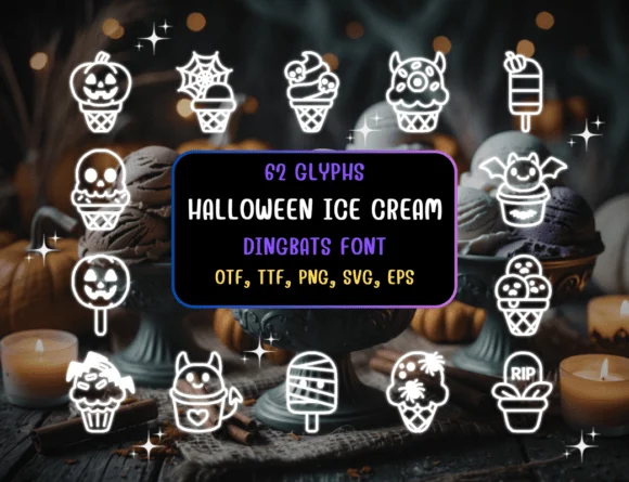 Halloween Ice Cream by Distiny4919 — Dingbats Font