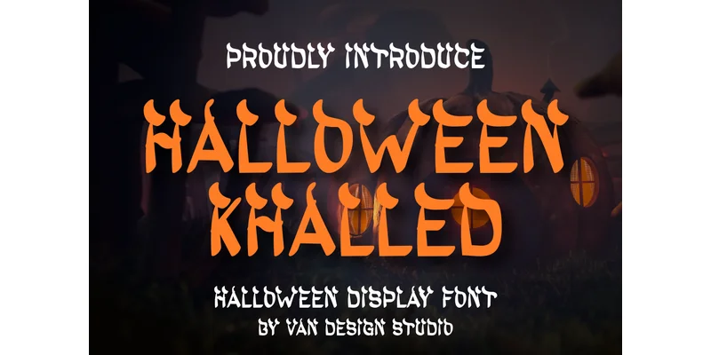 Halloween Khalled Font by vandesignstd by vandesignstd — Decorative Font