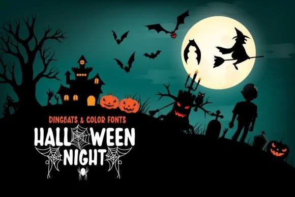 Halloween Night by Fox7 — Dingbats Font