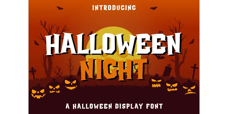 Halloween Night Font by Kido Studio — Display Font