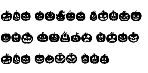 Halloween Pumpkin by Ketsarin — Dingbats Font — thumbnail 8