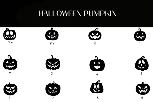 Halloween Pumpkin by Heartcraft Atelier — Dingbats Font — thumbnail 4