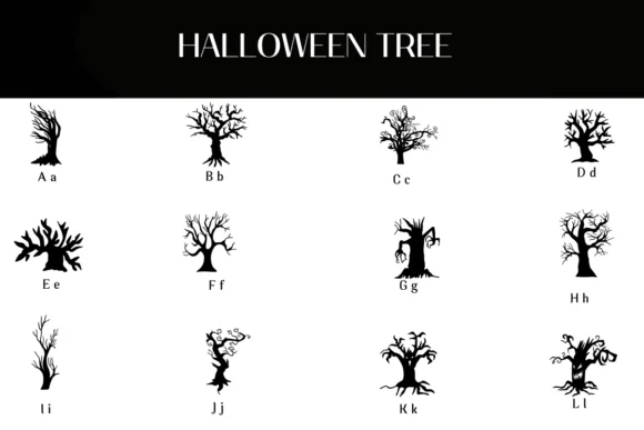 Halloween Tree by Heartcraft Atelier — Dingbats Font — thumbnail 2