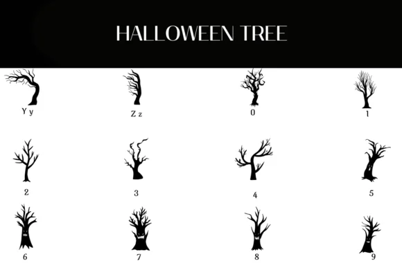 Halloween Tree by Heartcraft Atelier — Dingbats Font — thumbnail 4