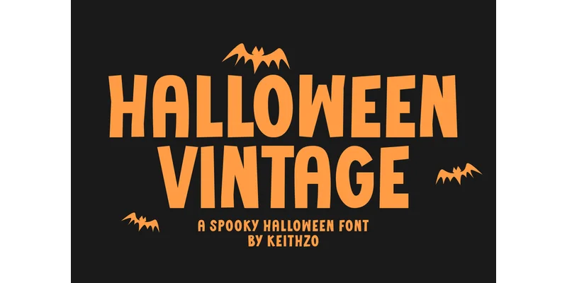 Halloween Vintage Font by Keithzo (7NTypes) — Display Font