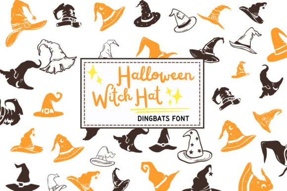 Halloween Witch Hat by PraewDesigns — Dingbats Font