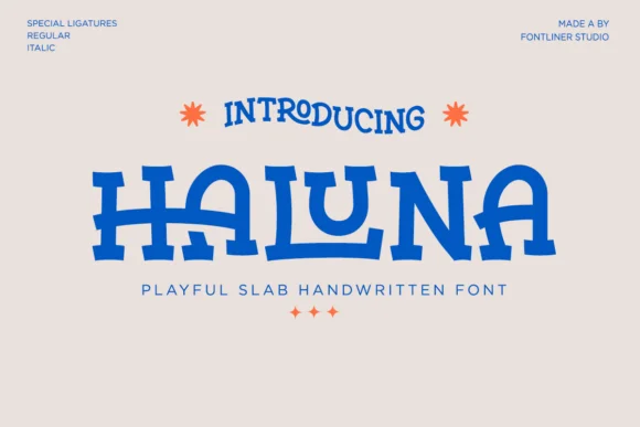 Haluna by Font Liner — Slab Serif Font